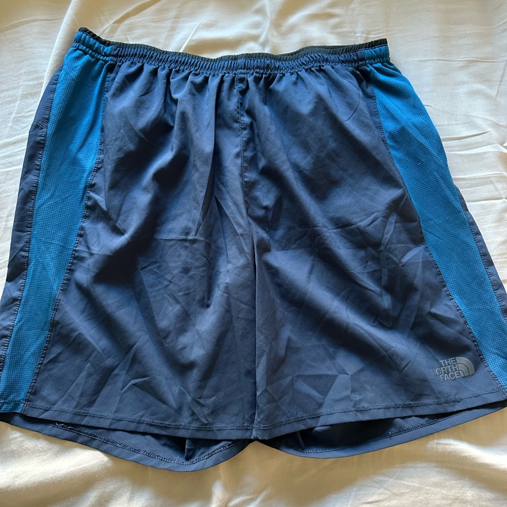 The north face blue shorts size L